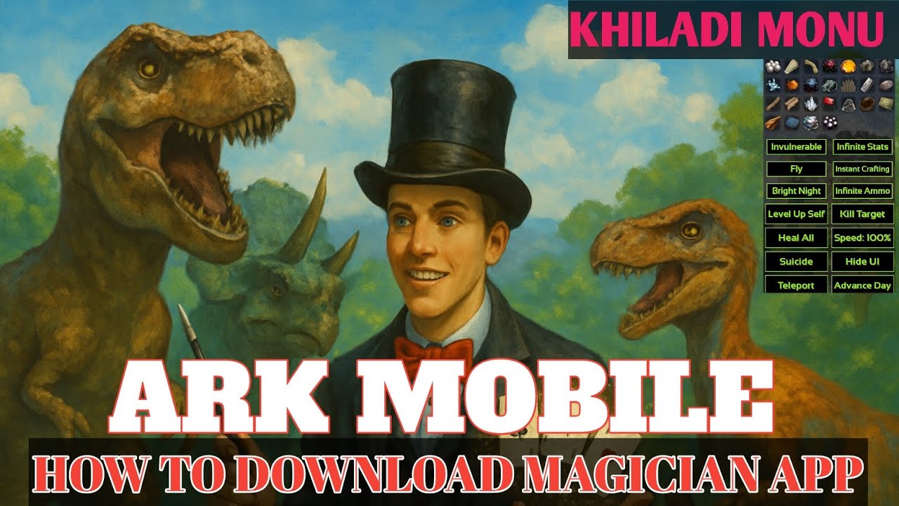 HOW TO DOWNLOAD MAGICIAN APP | ARK SURVIVAL EVOLVED | ARK MOBILE | GOD CONSOLE #ARK #gaming