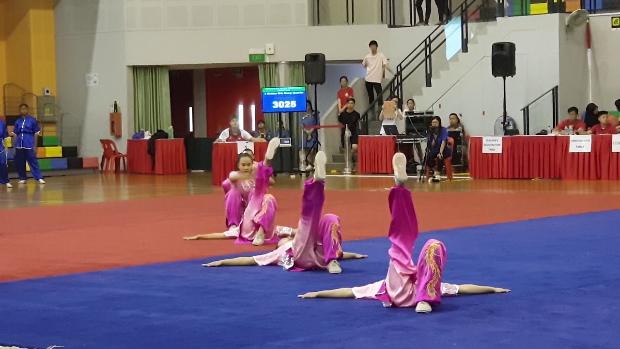 C Division Girls Group QuanShu Tag No. 3025 Nanyang Girls High School