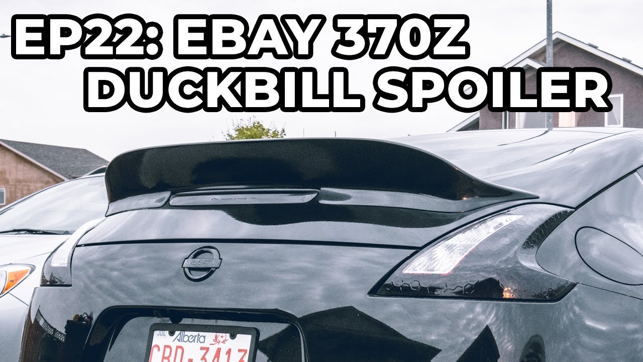 Can I make this EBAY 370z Duckbill Spoiler LOOK GOOD??!