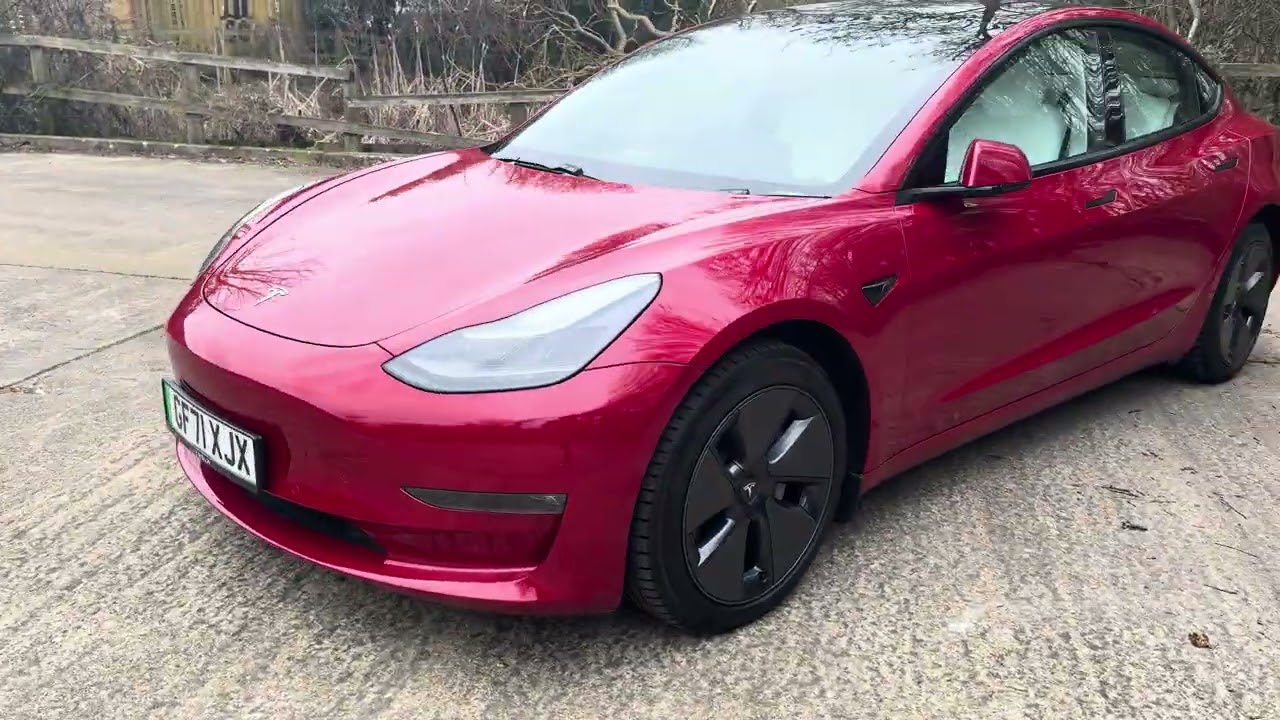 2021 (71) Tesla Model 3 Long Range in Red Multi Coat.