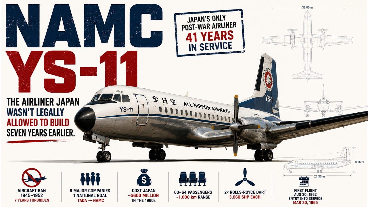 NAMC YS-11: Japan's Bold Attempt to Rebuild Its Civil Aviation Industry