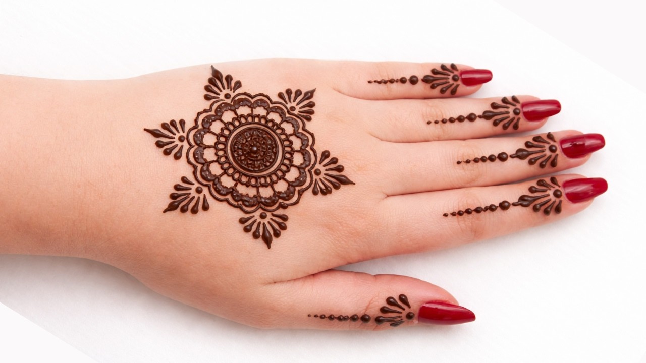 Stylish Eid Mehndi Design | Simple & Elegant Henna for Eid