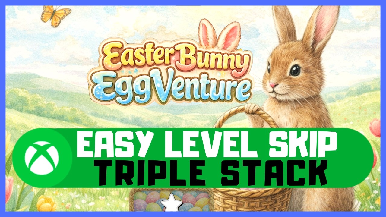 Easter Bunny EggVenture #Xbox Пропуск уровней на простом уровне - Тройная стопка