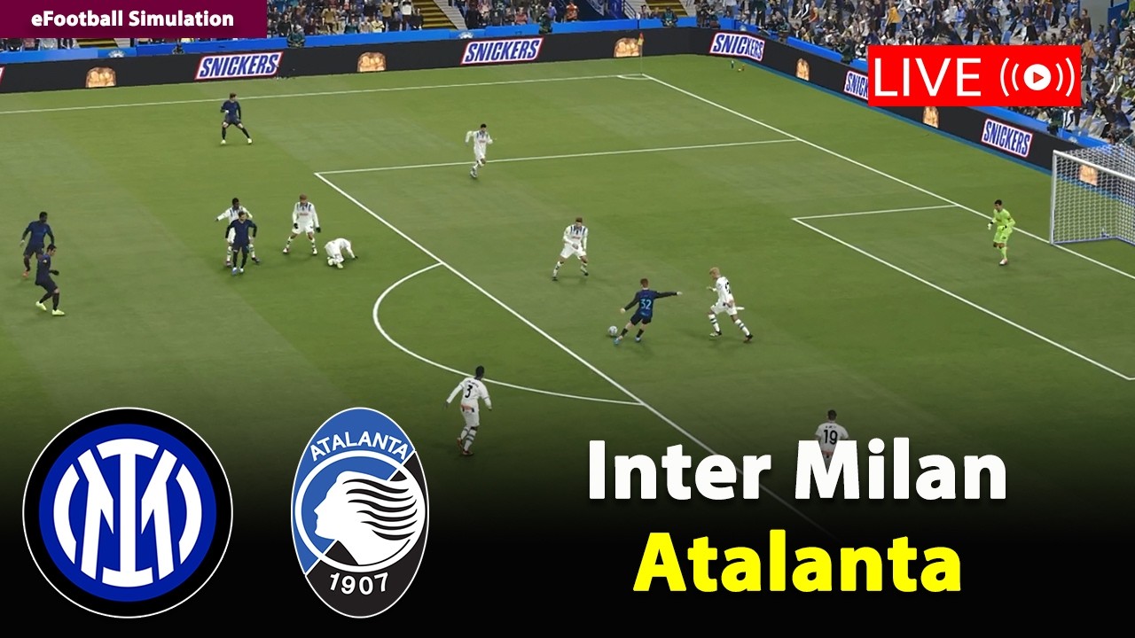 🔴Inter Milan vs Atalanta | Serie A 2025/26 | eFootball PES21 Simulation