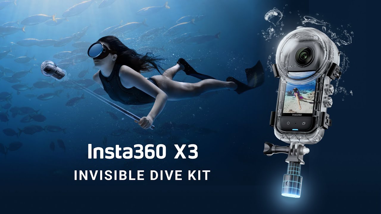 Представляем невидимый комплект для дайвинга Insta360 X3