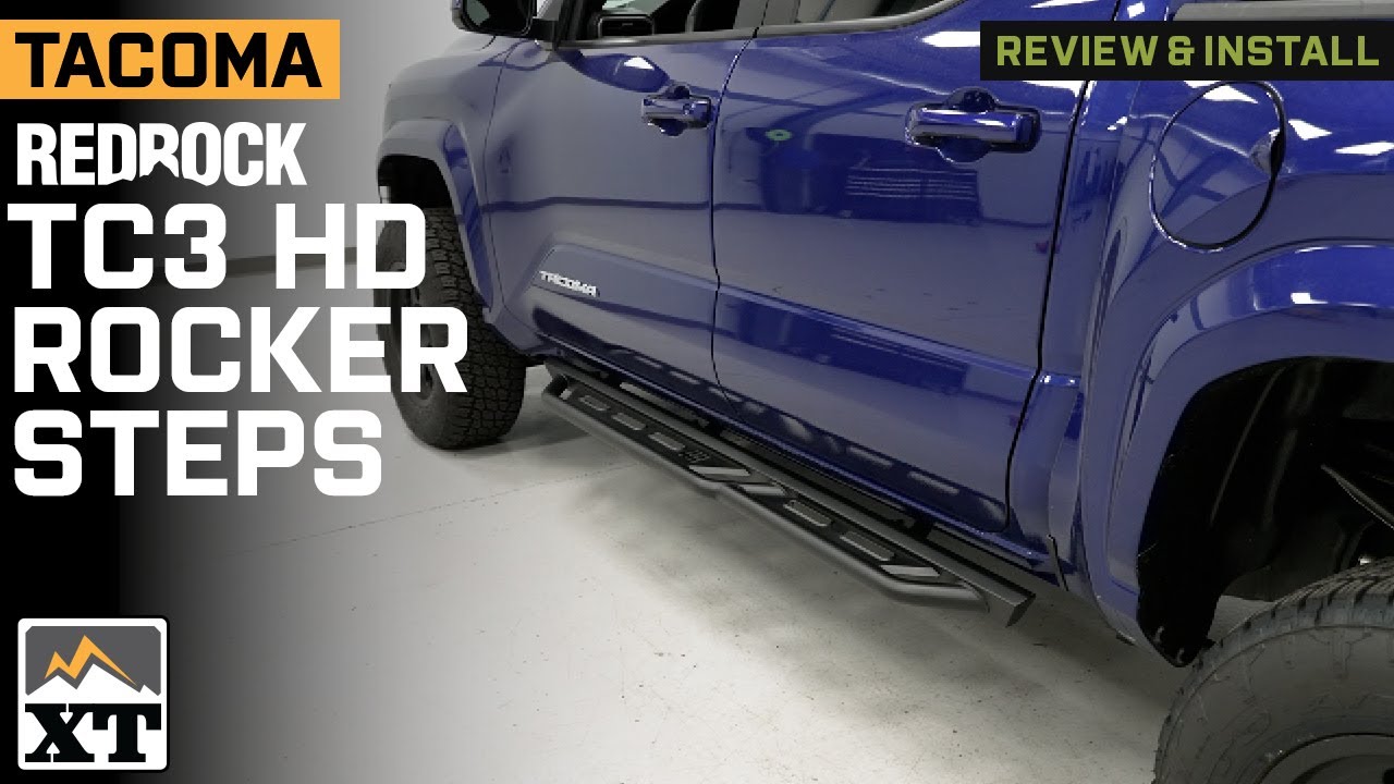 2024-2025 Tacoma RedRock TC3 HD Rocker Steps Review & Install