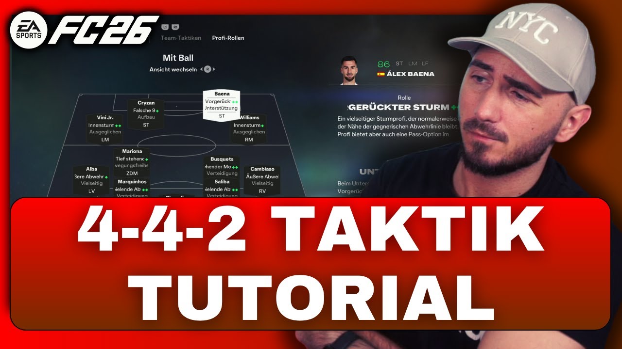 MEINE 4-4-2 TAKTIK & META VERGLEICH MIT 4-4-1-1 FORMATION ❗️ | FC 26 TACTICS TUTORIAL