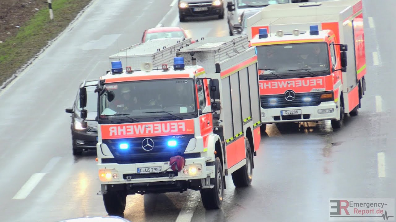 [EINSATZFAHRTEN FEUERWEHR DÜSSELDORF] -| Schwerer Verkehrsunfall auf der A46 |-