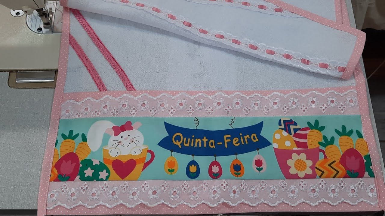 Pano de prato com detalhes diferente.