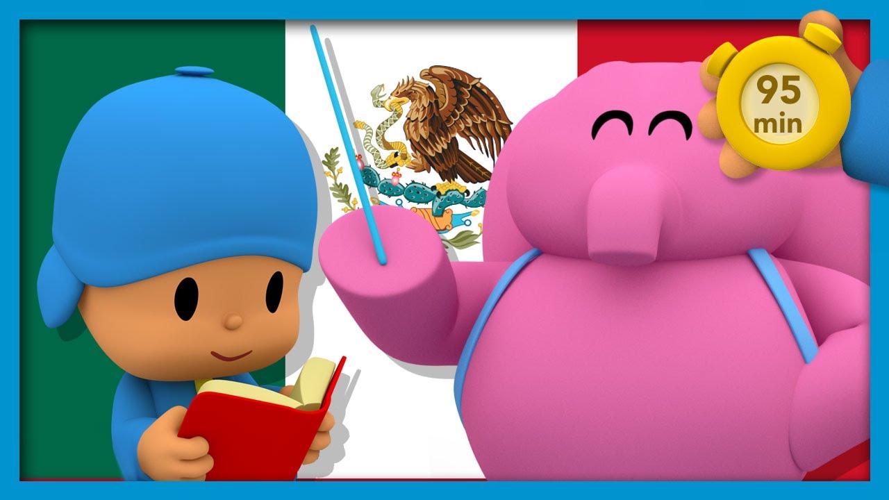🏫 POCOYO AND NINA - Learn Spanish [95 minutes] | ANIMATED CARTOON for Children | FULL episodes