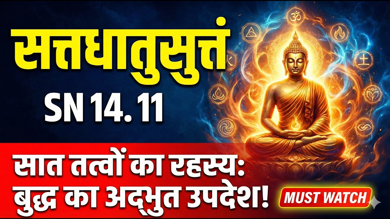 सात प्रकार के  धातुओं का वर्णन  l सत्तधातुसुत्तं l Sattadhātusutta  SN 14. 11 l Bhante Dhammasen