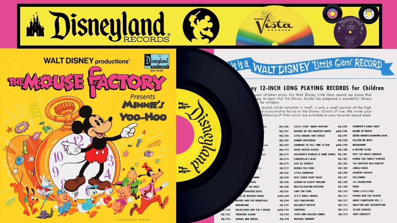 THE MOUSE FACTORY presents MINNIE'S YOO-HOO Disneyland 45 RPM