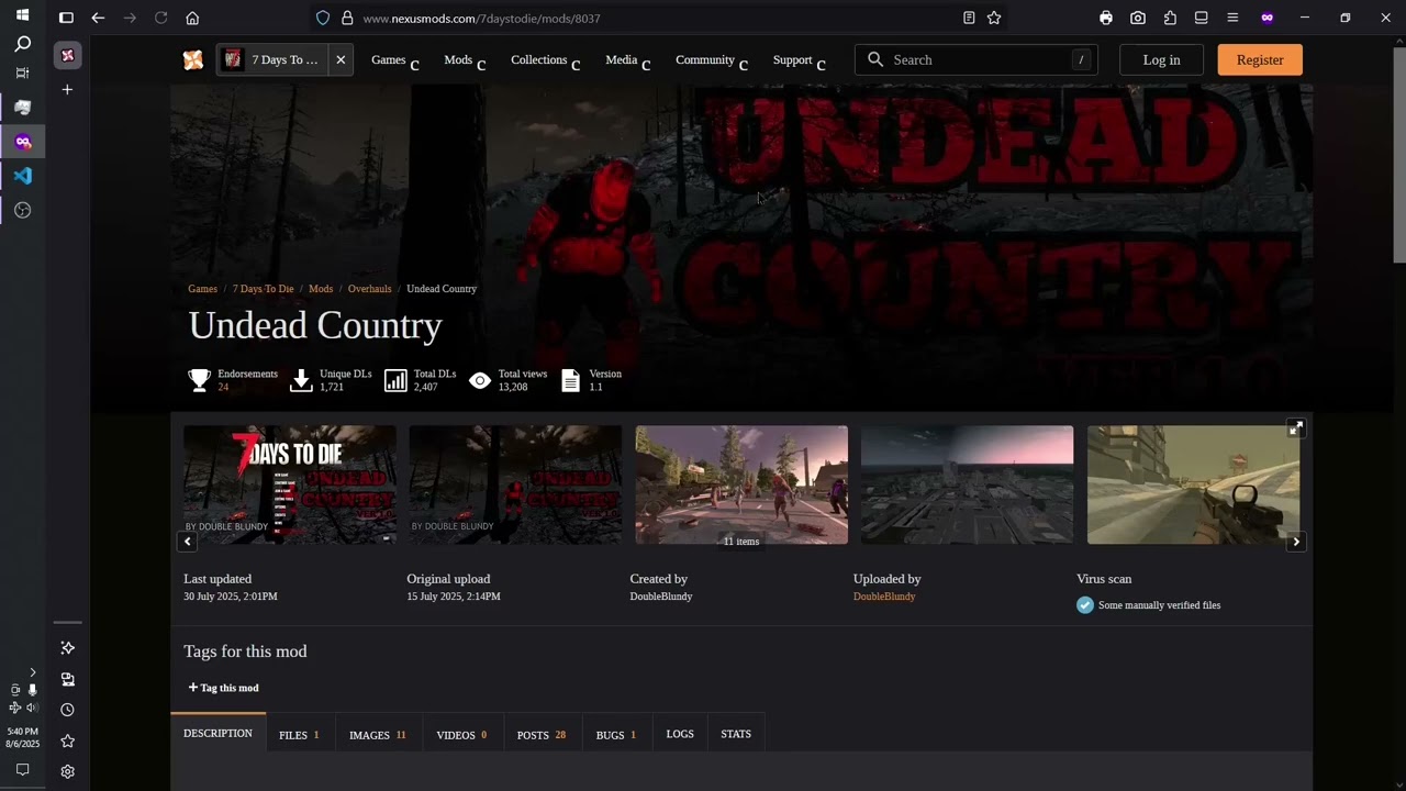 Undead Country mod install