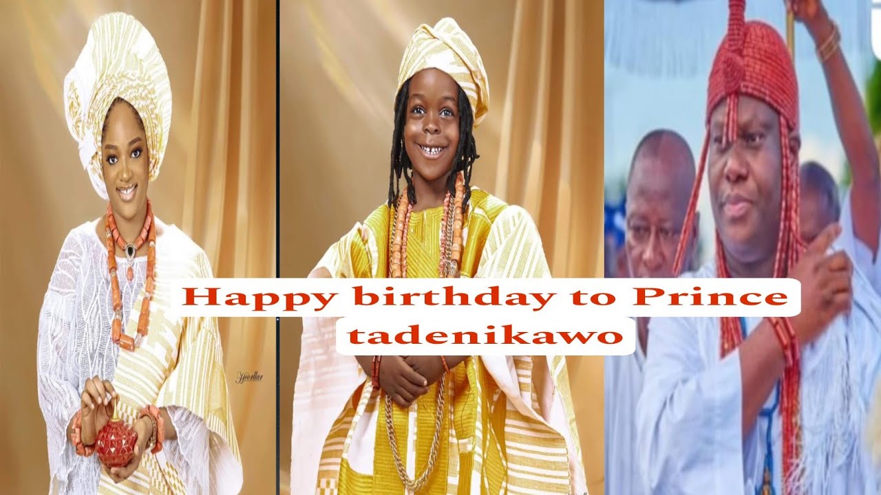 OONI OF IFE& QUEEN NAOMI DANCE TOGETHER ANOTHER BEAUTIFUL OUTFIT OF PRINCE TADE BIRTHDAY.