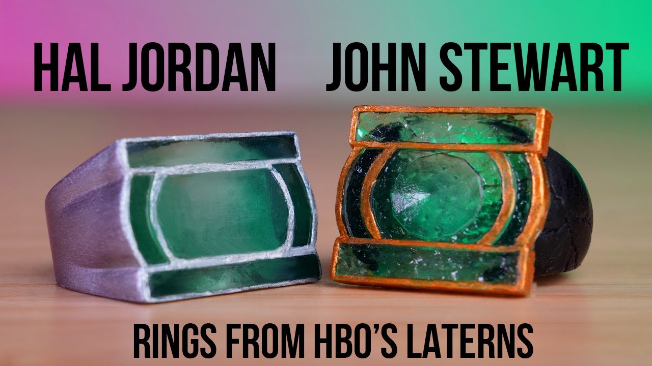 3D Printing Green Lantern Rings | Inspired from HBO Lanterns John Stewart & Hal Jordan Props