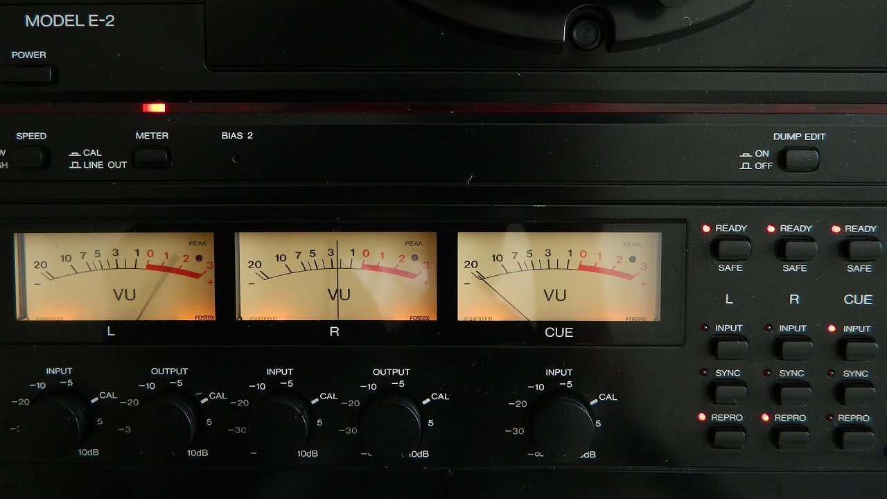 FOSTEX E-2 analog reel to reel master tape recorder