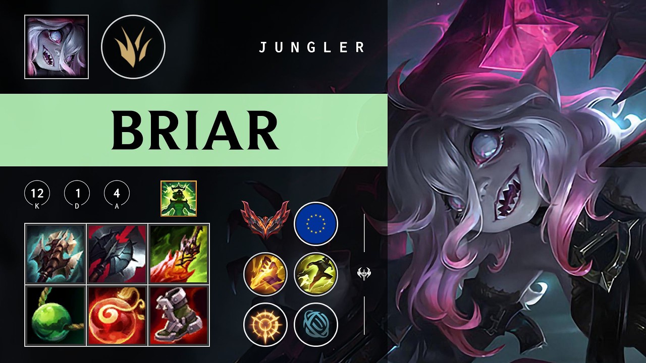 Briar Jungle vs Xin Zhao - EUW Grandmaster Patch 26.04