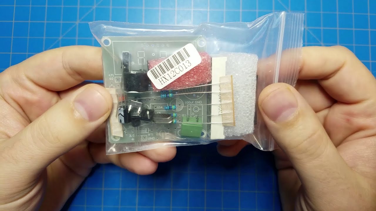 AT89C2051 Clock Kit With Partial Source Code On Microcontroller