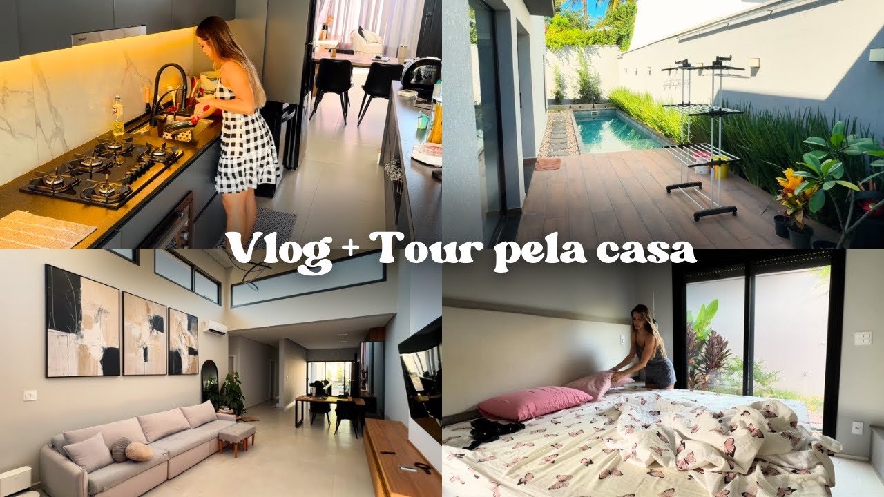 Tour pela casa + rotina de limpeza com cronograma