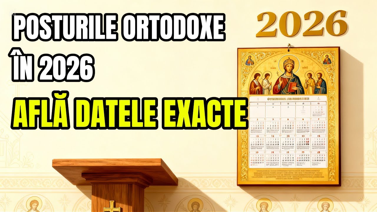 Posturile Ortodoxe din 2026 &ndash; Calendar Complet, Date Exacte și R&acirc;nduieli