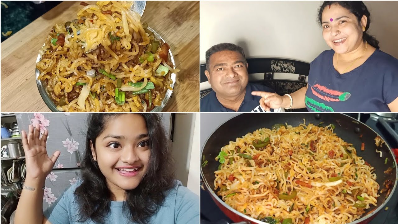 VLOG: CHINESE STYLE MAGGI RECIPE | FAMILY FUN  ft. MaddyEats