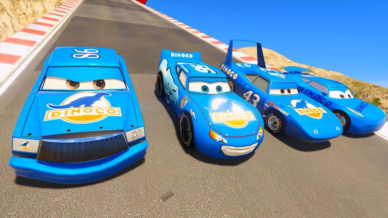 Dinoco Ailesi Tehlikeli Yarışta - Cruz Ramirez Chick Şimşek McQueen Dinoco King - GTA 5