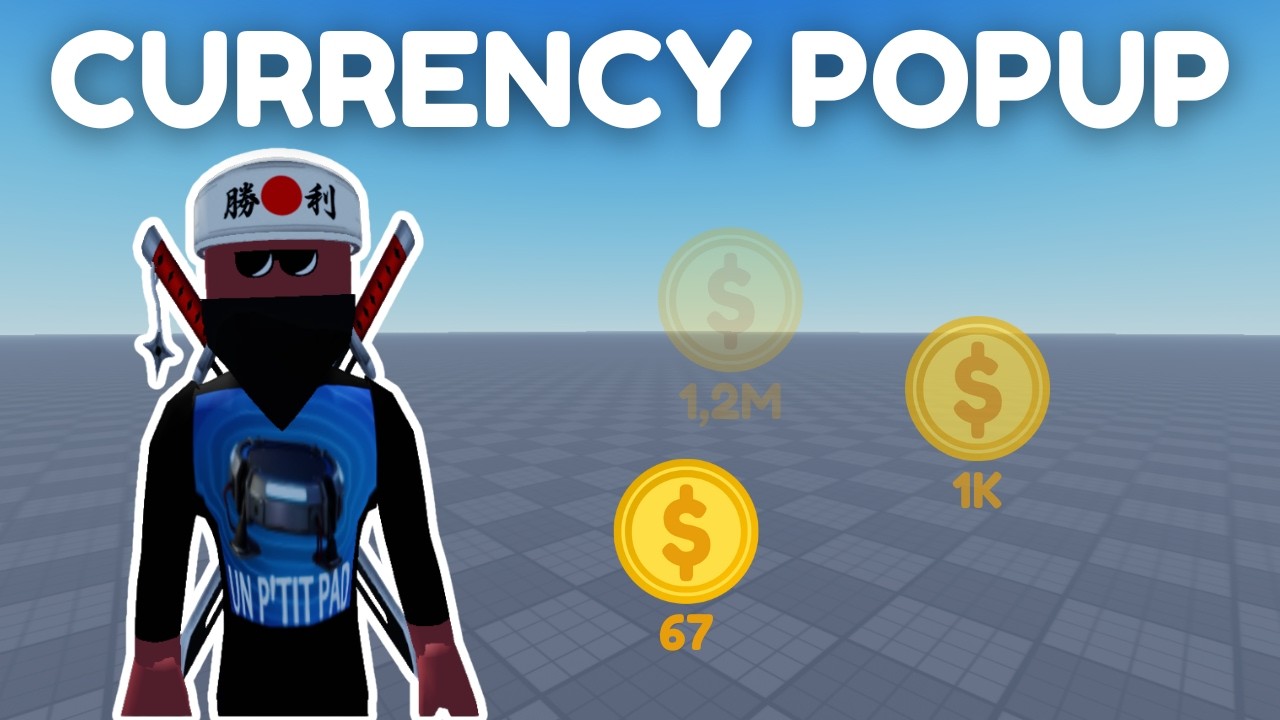 HOW TO MAKE CURRENCY POPUP | Roblox Studio