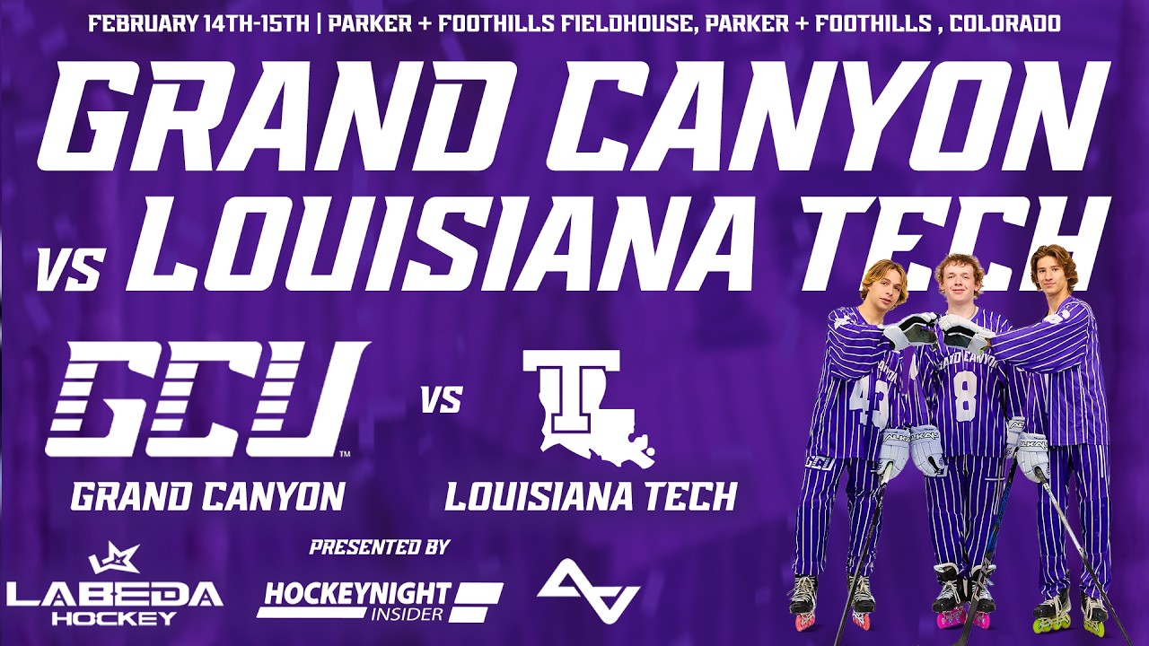 Grand Canyon vs Louisiana Tech | AA2 NCRHA College Roller Hockey