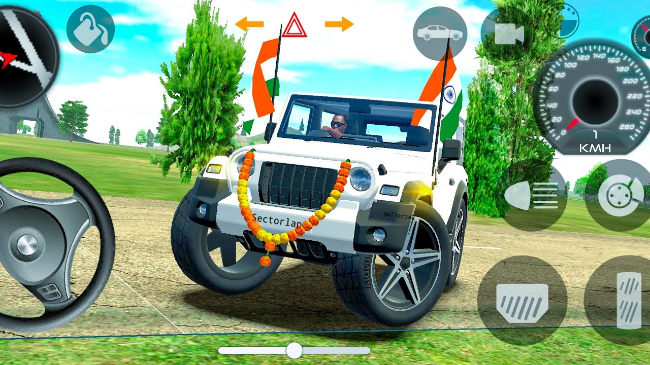 Modified Mahindra Thar Car Games: Indian Car simulator (Gadi Wala Game) -  Android Gameplay 2026