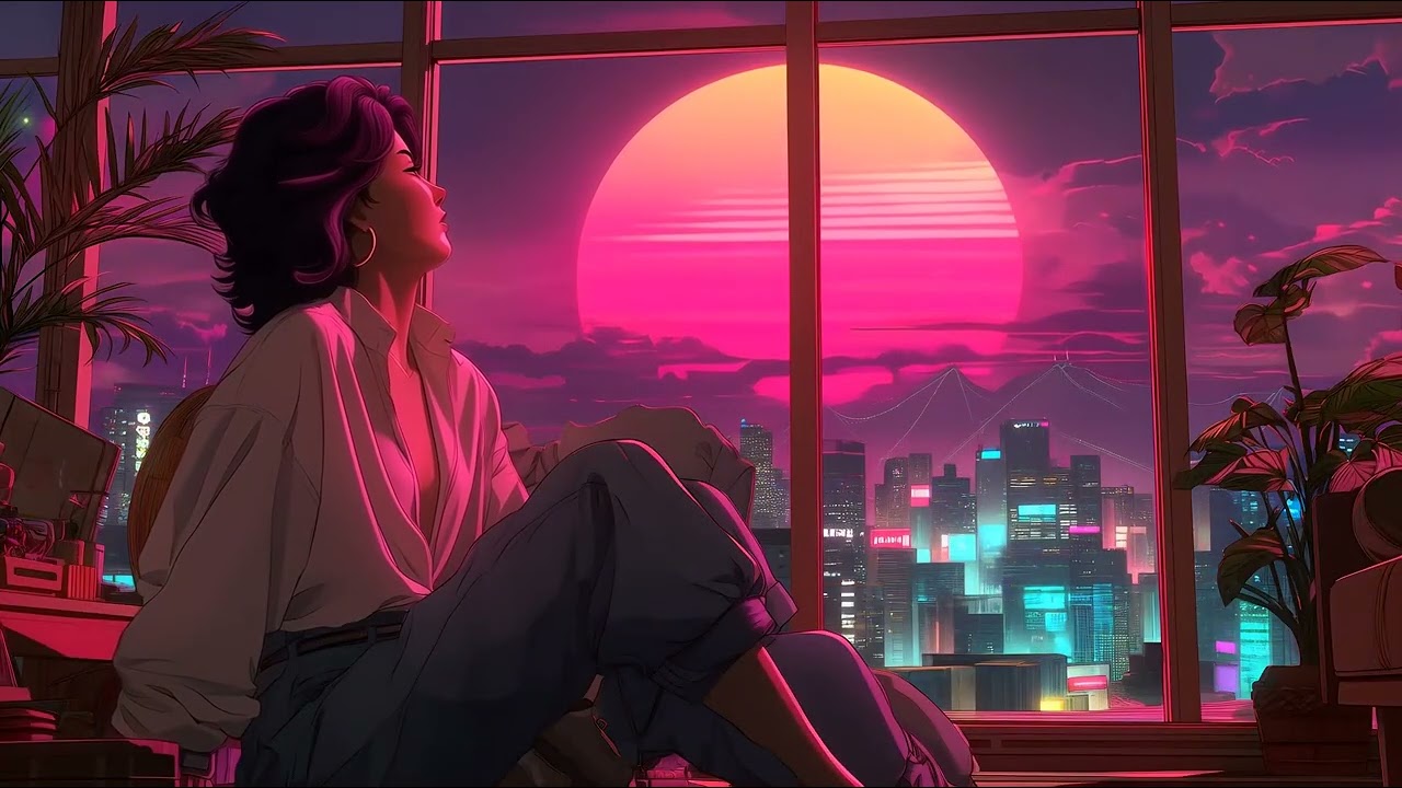 City Pop &mdash; Evening Reflections Tokyo Skyline