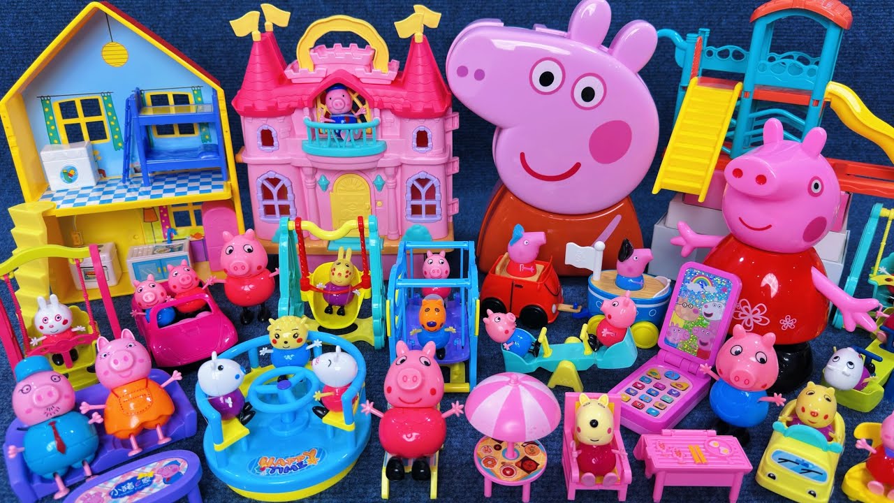 13 Minutes Satisfying with Unboxing Peppa Pig Super Playground Toy World ASMR｜Review Toys