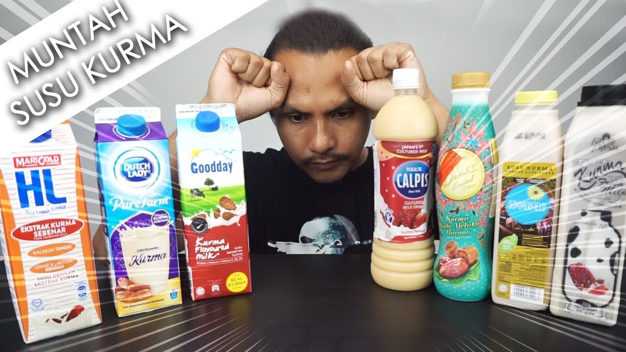 aku beli semua jenis SUSU KURMA (mukbang malaysia)