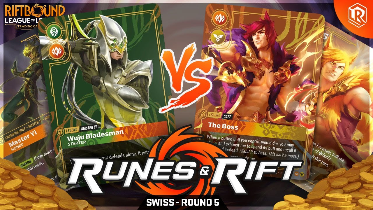 $400 Riftbound Cash Cup Tournament – Round 5 | Master Yi vs Sett | Runes & Rift