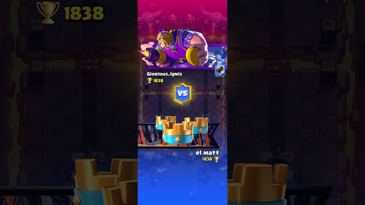 Clash royale con inspiración de subir de arena 