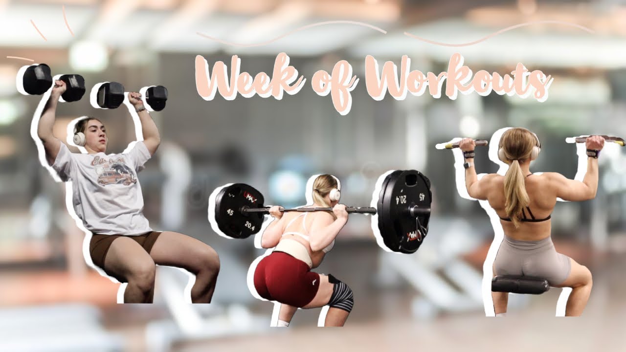 WEEK OF WORKOUTS// full workout split AND dynamic warmups