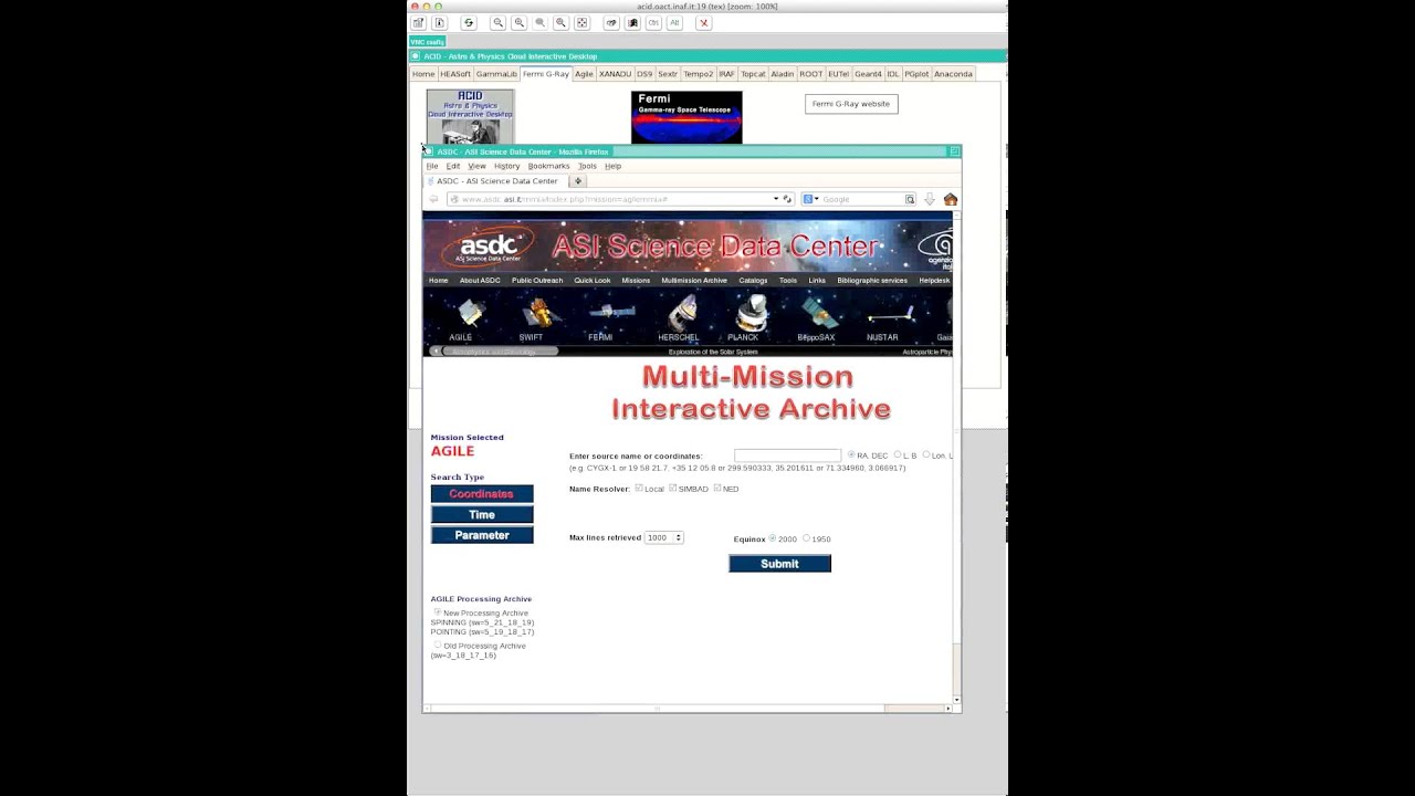 ACID environment in CTA-SG prototype
