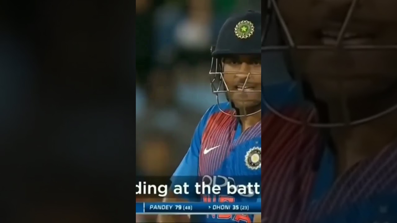 Dhoni shouting at Manish Pandey #dhoni #indiacricket #funny #viratkohli