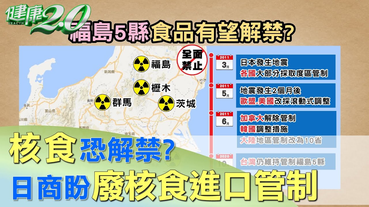 核食恐解禁？日商盼廢核食進口管制 健康2.0