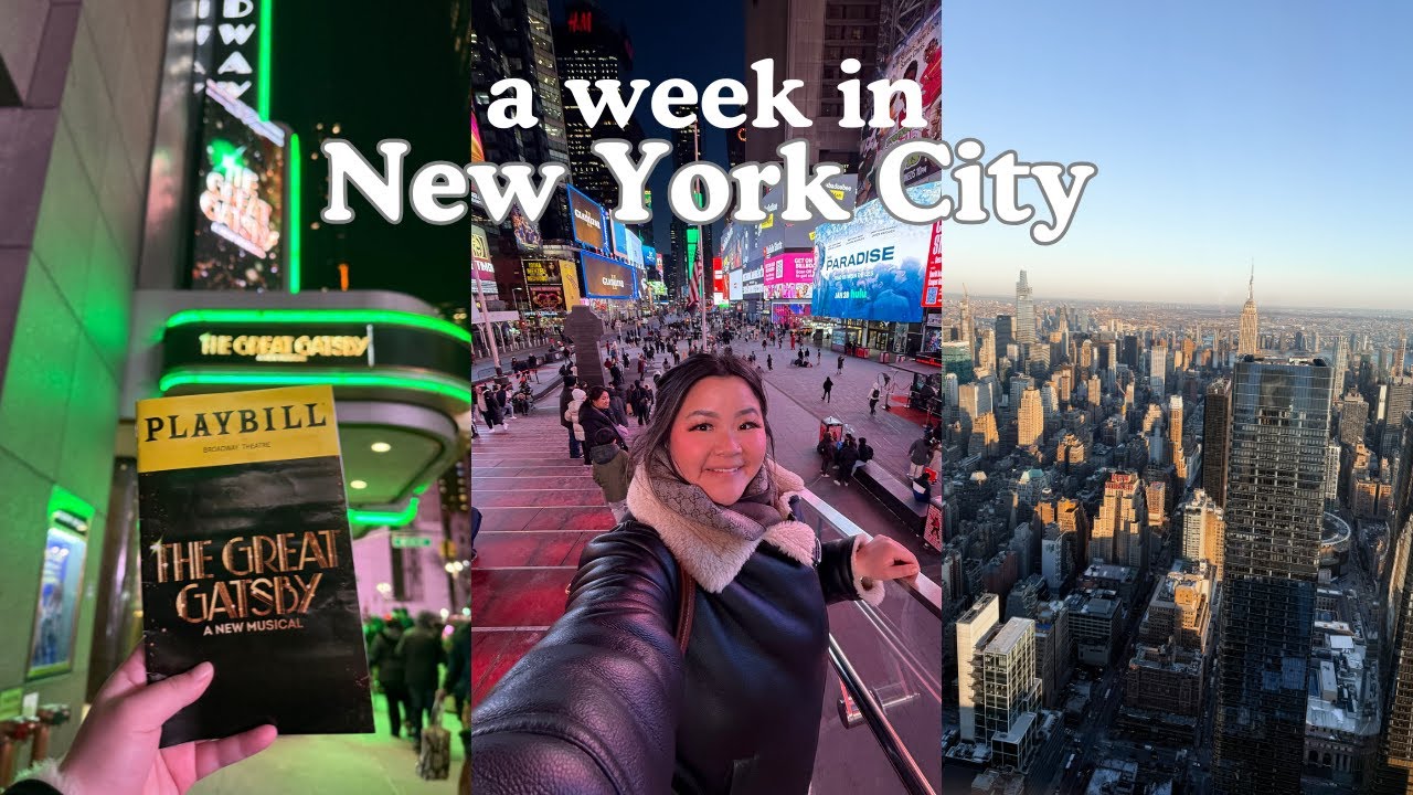 NEW YORK CITY VLOG 🗽🩵 (the edge, broadway shows, stoney clover, & good food!)