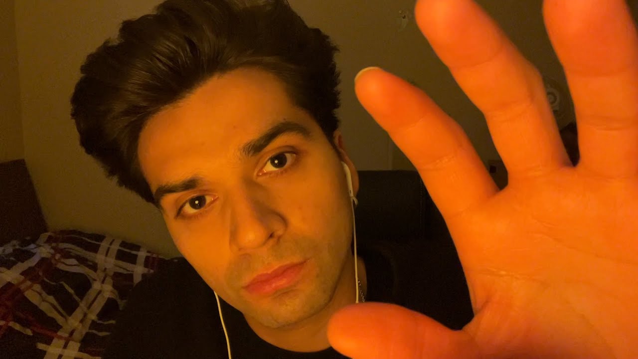 ASMR Slow & Gentle Visuals | Hand Movements, Soft Whispering, Face Brushing