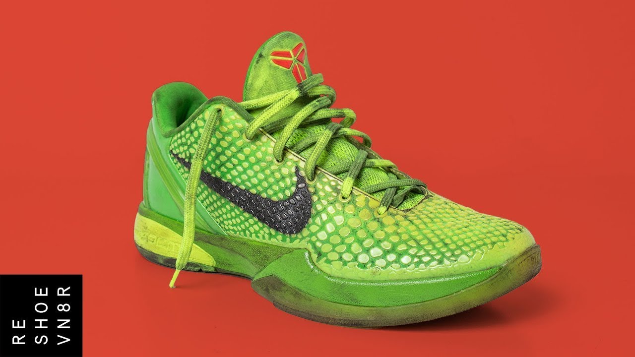 Cleaning Nike Kobe 6 Grinch with Reshoevn8r!