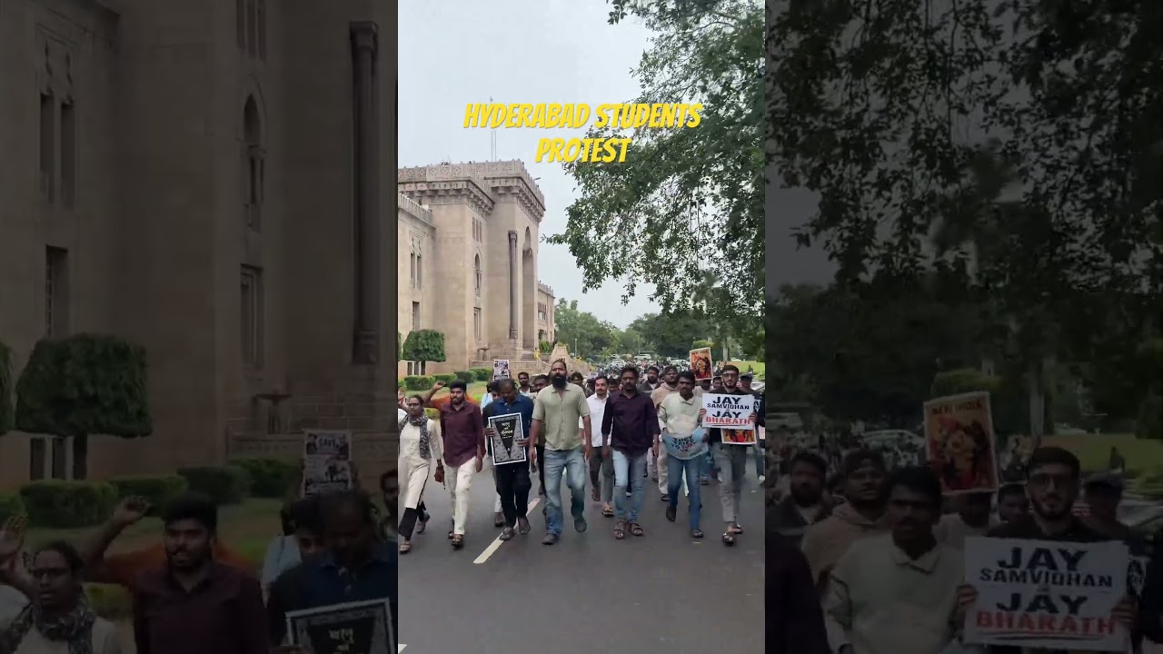 Студенты Хайдарабада объединяются 🇮🇳 Мирный протест в поддержку студентов Джантар-Мантар | Больша...