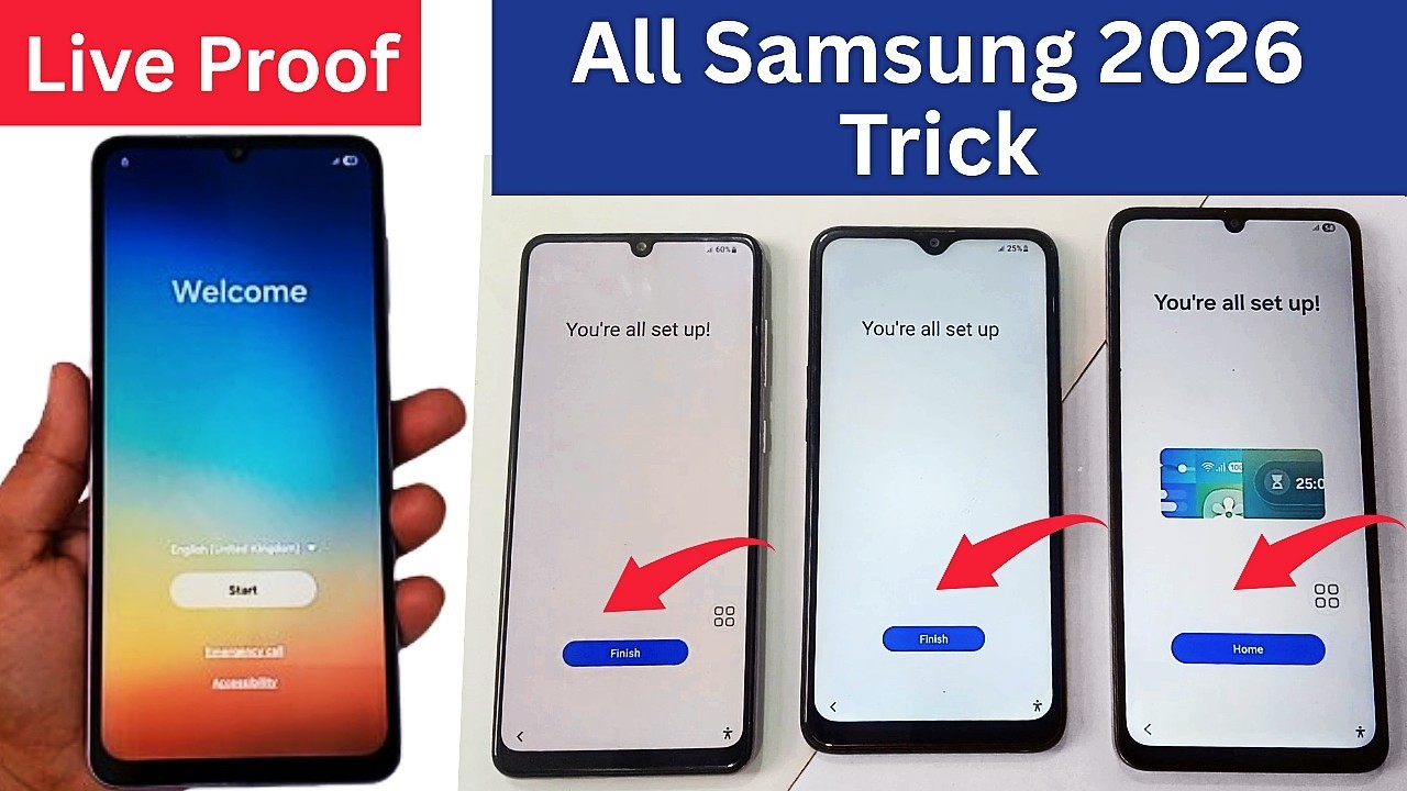 All Samsung FRP Bypass 2026(100% Fixed) Android 14/15/16 Latest Patch💯% FRP Unlock Without Pc 2026