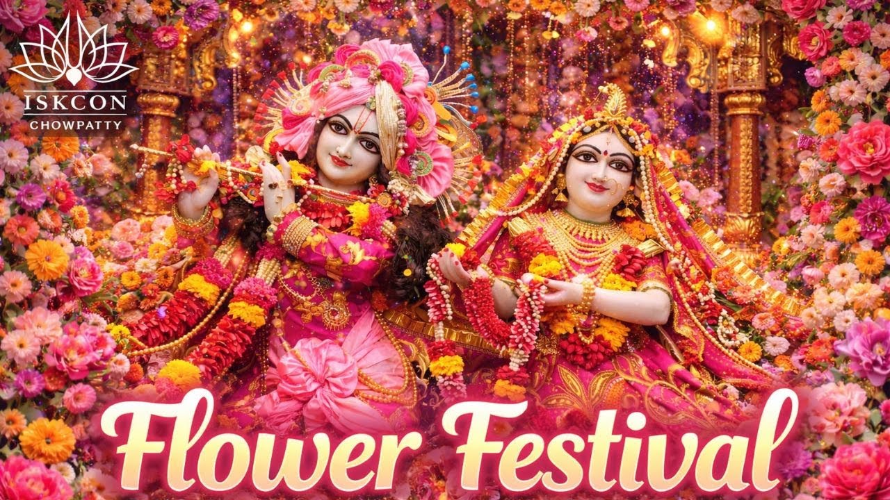 🌺Flower Festival🌺| Saturday | January 10 | 2026 | ISKCON CHOWPATTY MUMBAI.