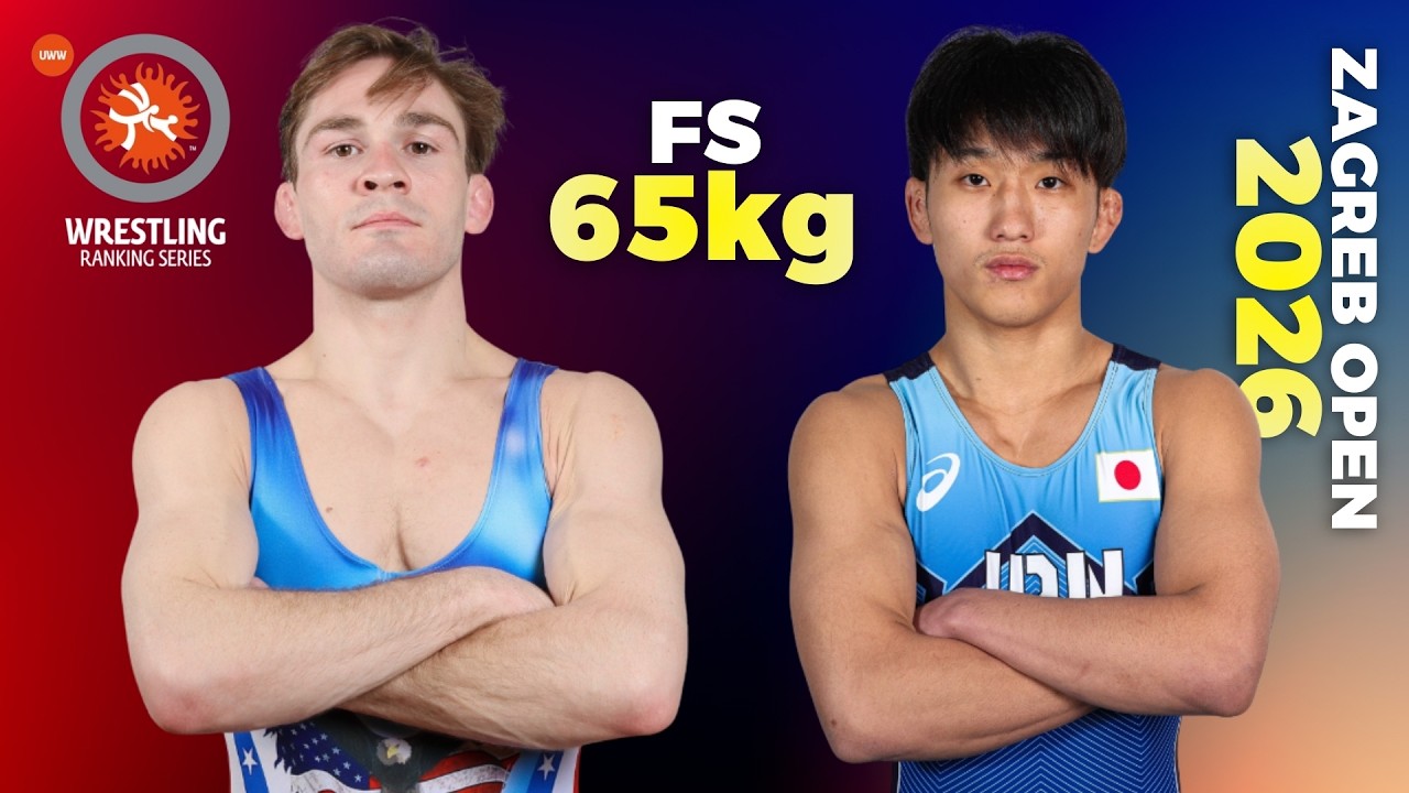 Joseph Christopher MC KENNA (USA) vs Takara SUDA (JPN). Zagreb Open 2026 | Quarter Final | FS 65 Kg