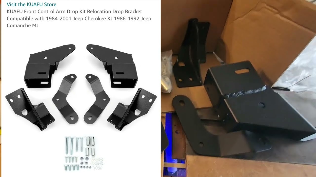 Jeep Cherokee XJ - Control Arm Relocation brackets (Unboxing)