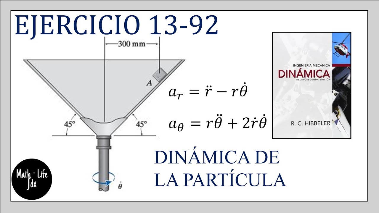 MOVIMIENTO CURVILINEO EN COORDENADAS CILÍNDRICAS | DINÁMICA DE LA PARTÍCULA | 13-92 R.C. HIBBELER