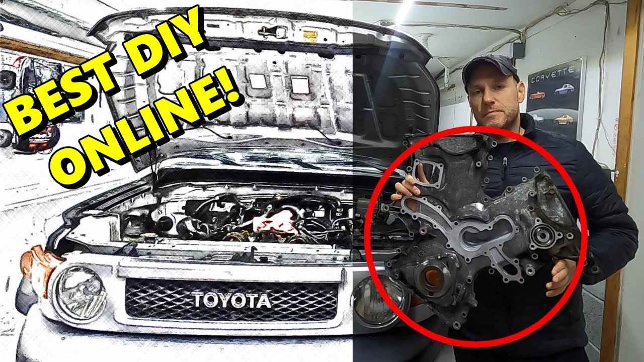 Установка крышки ГРМ на Toyota Tacoma - FJ Cruiser - Tundra - двигатель 1GRFE