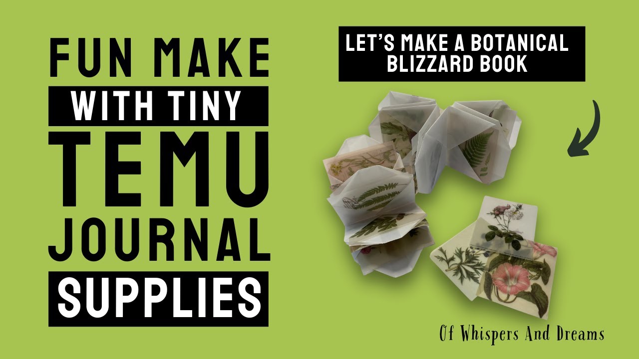 Let's make a mini botanical Blizzard Book - step by step tutorial