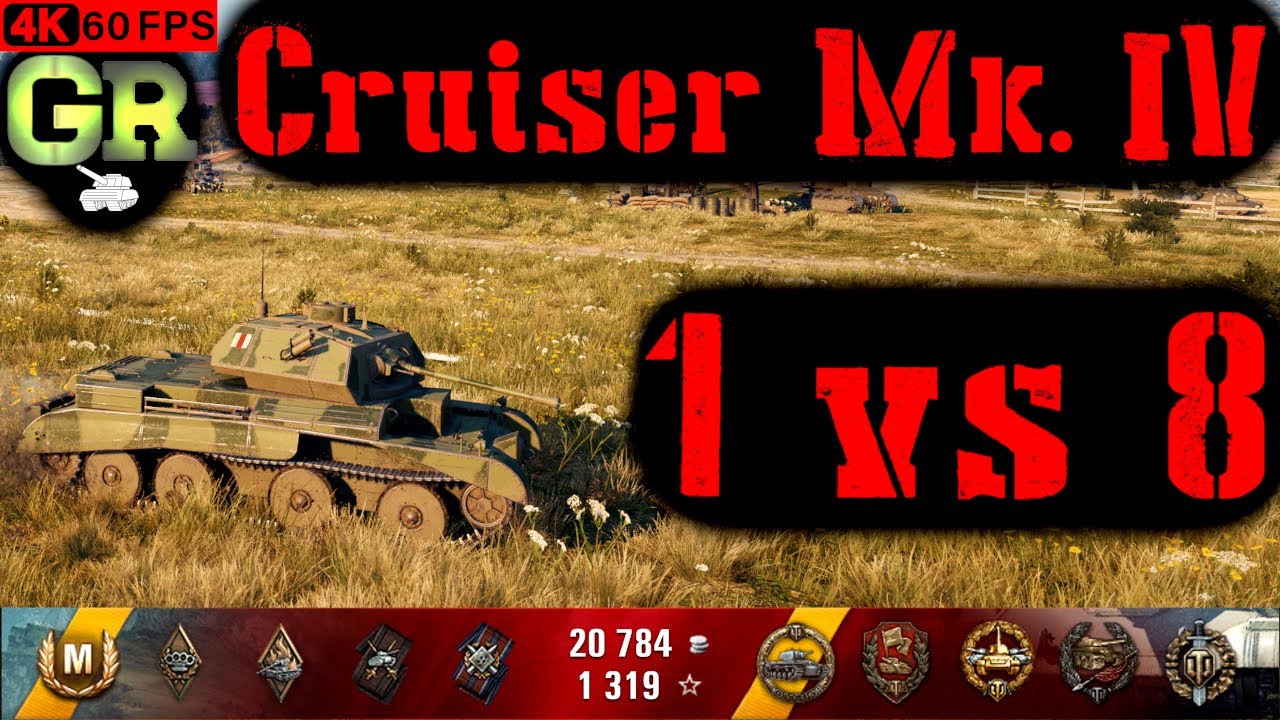 World of Tanks Cruiser Mk. IV Replay - 9 Kills 1.5K DMG(Patch 1.4.0)